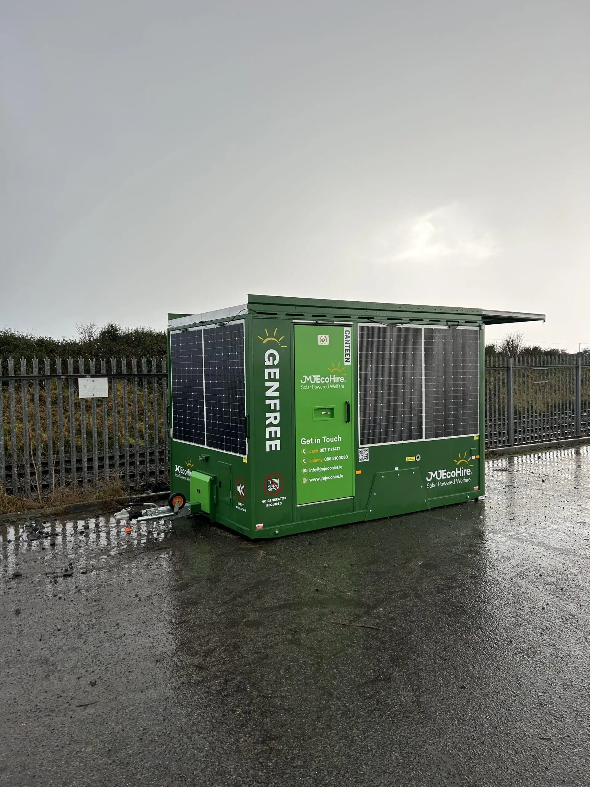 Delivery of Solar Powered Welfare Units in September and October